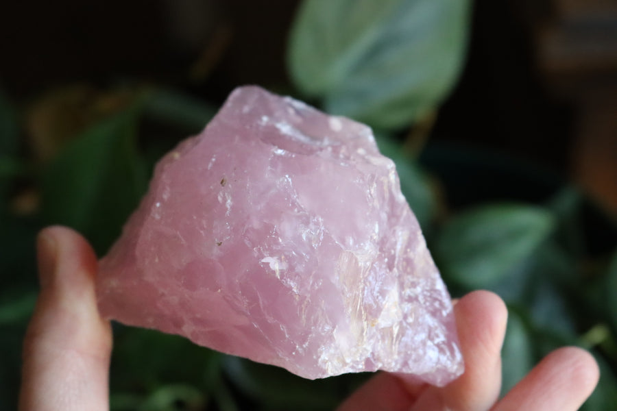 Rough rose quartz piece 2