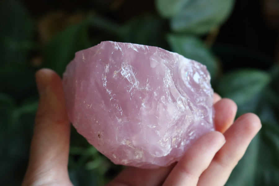 Rough rose quartz piece 2