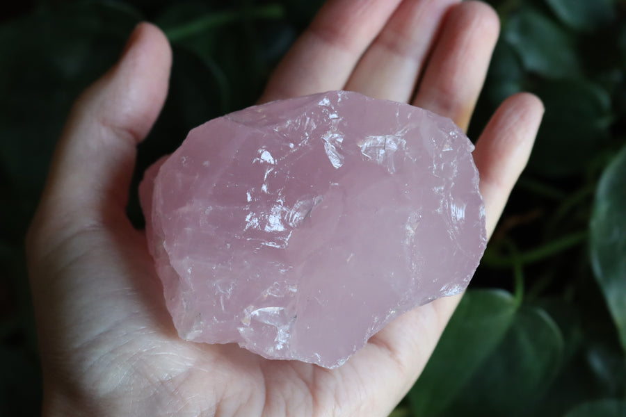 Rough rose quartz piece 3