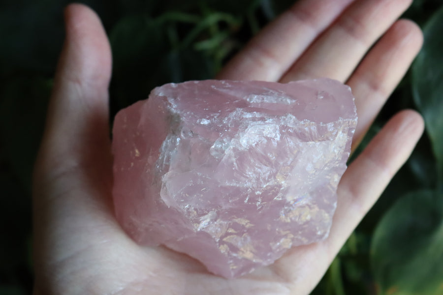 Rough rose quartz piece 3