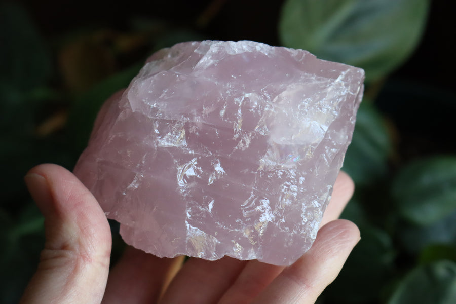 Rough rose quartz piece 3