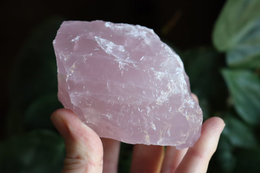 Rough rose quartz piece 3