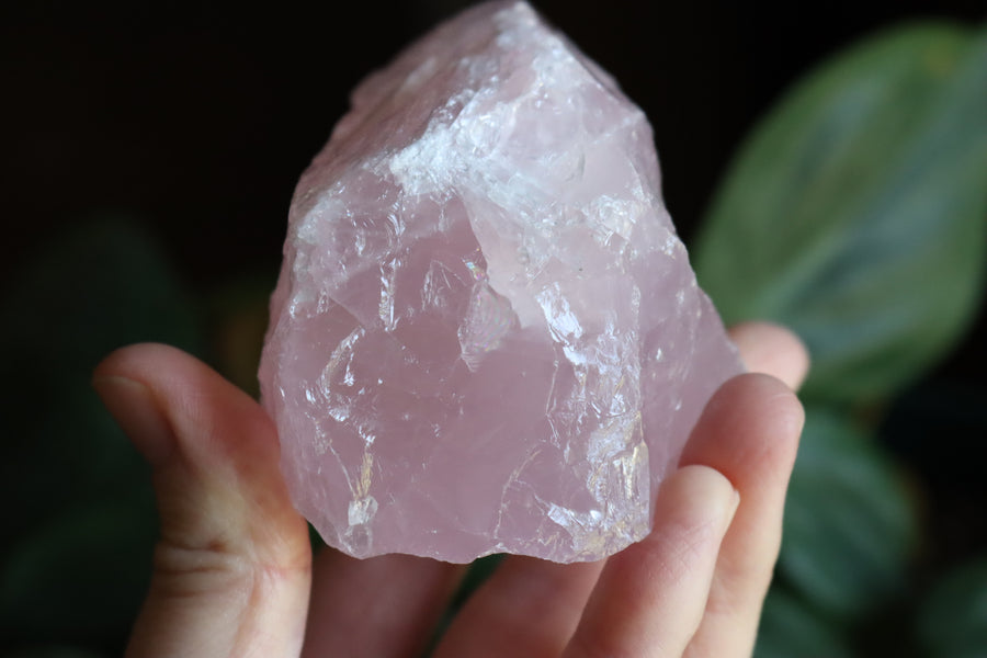 Rough rose quartz piece 3