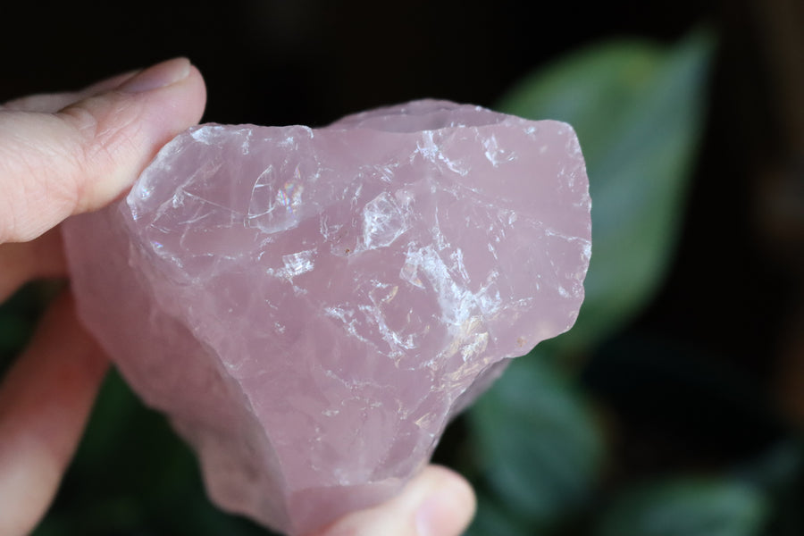 Rough rose quartz piece 3