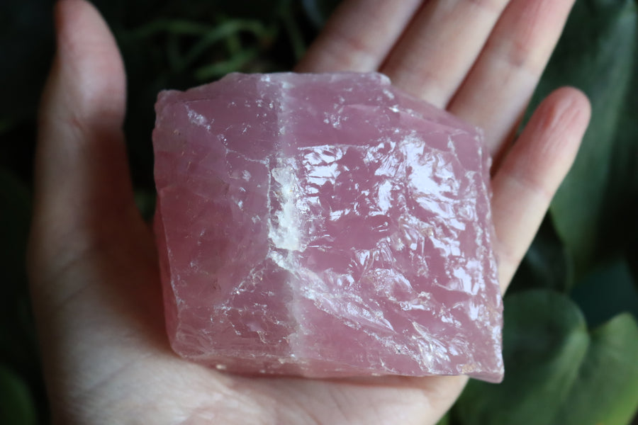Rough rose quartz piece 4