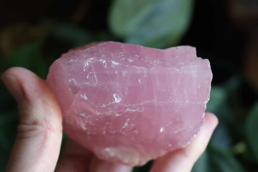 Rough rose quartz piece 4