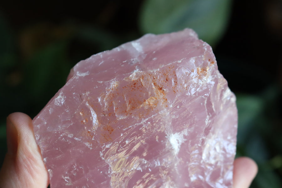 Rough rose quartz piece 4