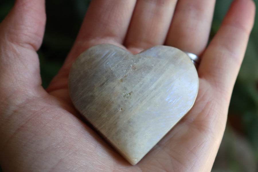 Moonstone/sunstone heart 12