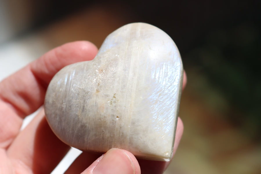 Moonstone/sunstone heart 12