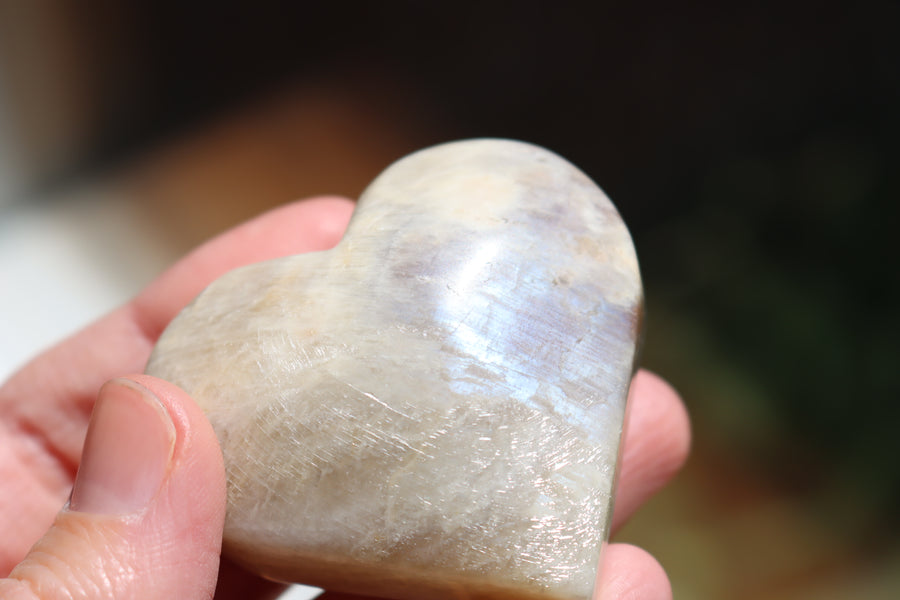 Moonstone/sunstone heart 12