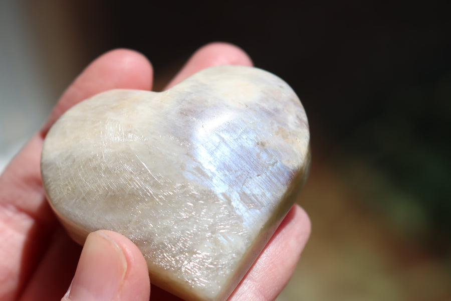 Moonstone/sunstone heart 12