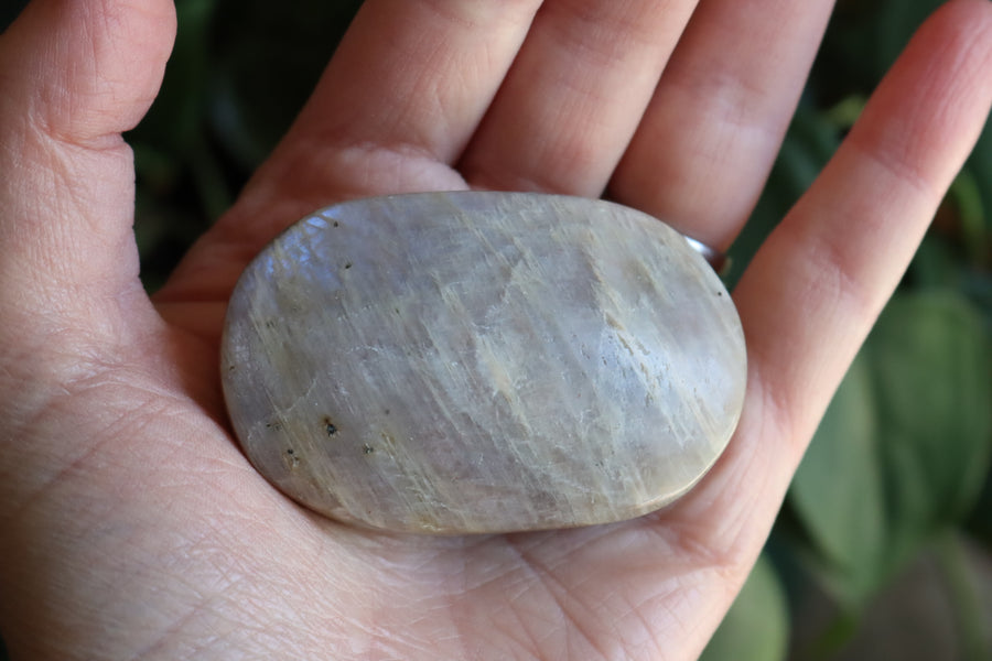 Moonstone/sunstone pocket stone 13