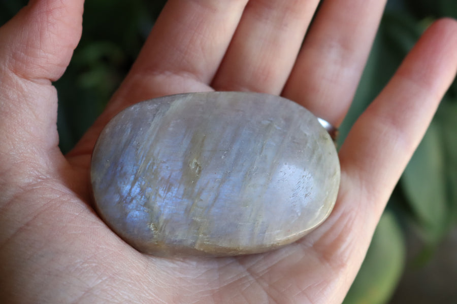 Moonstone/sunstone pocket stone 13