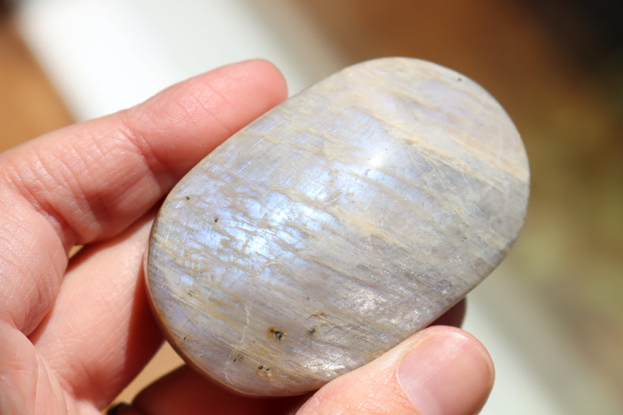 Moonstone/sunstone pocket stone 13