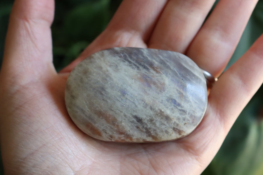 Moonstone/sunstone pocket stone 14