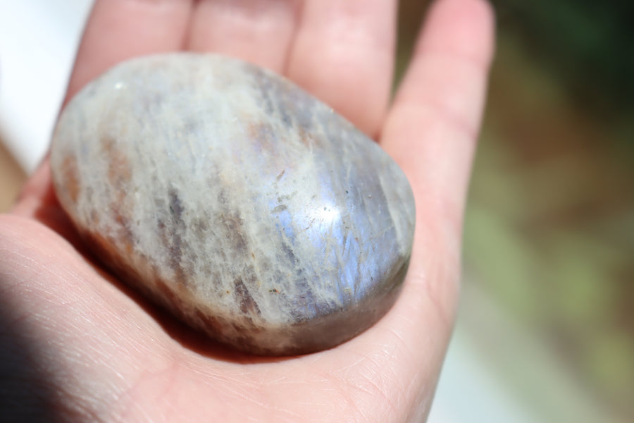 Moonstone/sunstone pocket stone 14