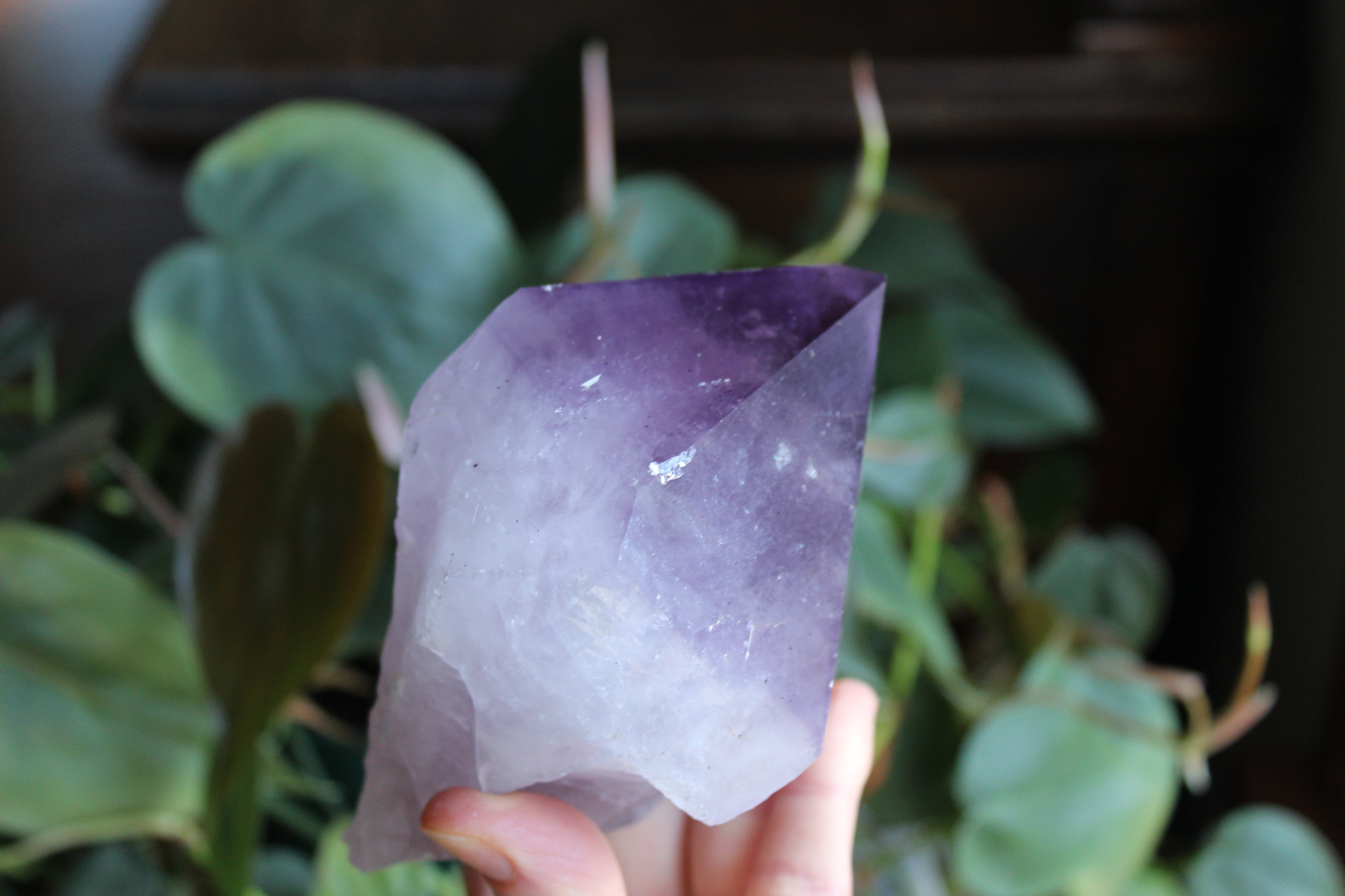 Large amethyst point 1, new