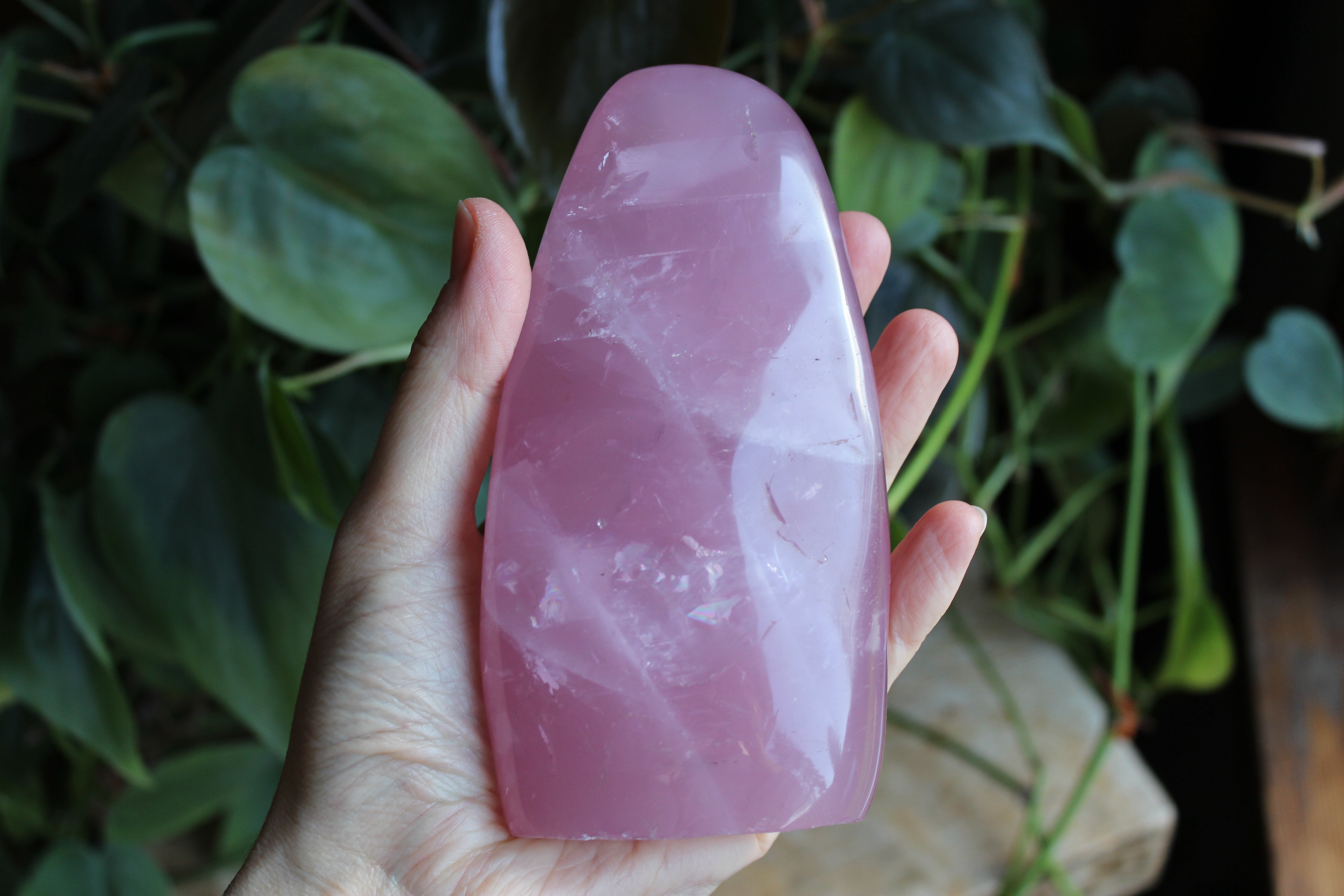 Rose quartz free form 1, new