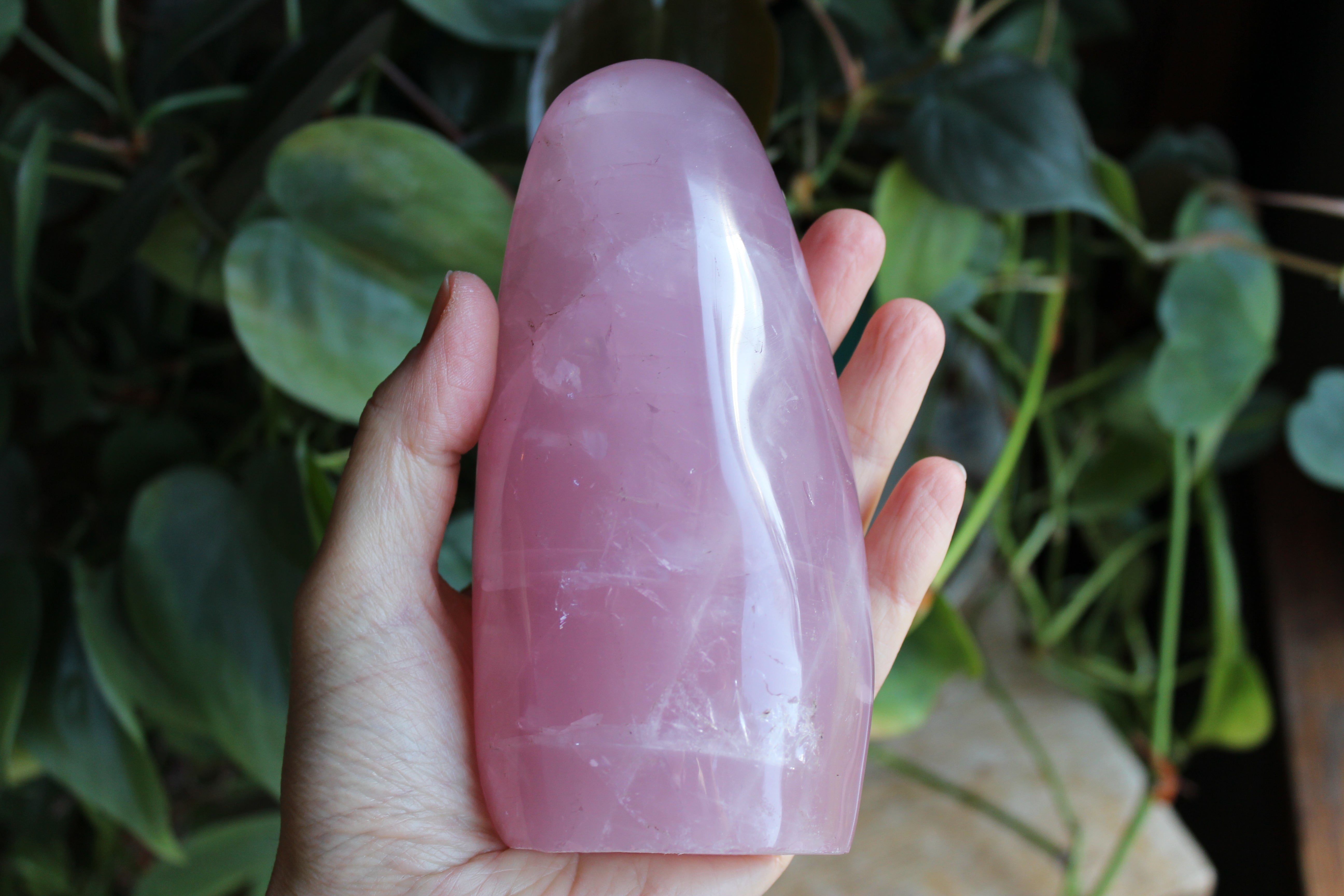 Rose quartz free form 1, new