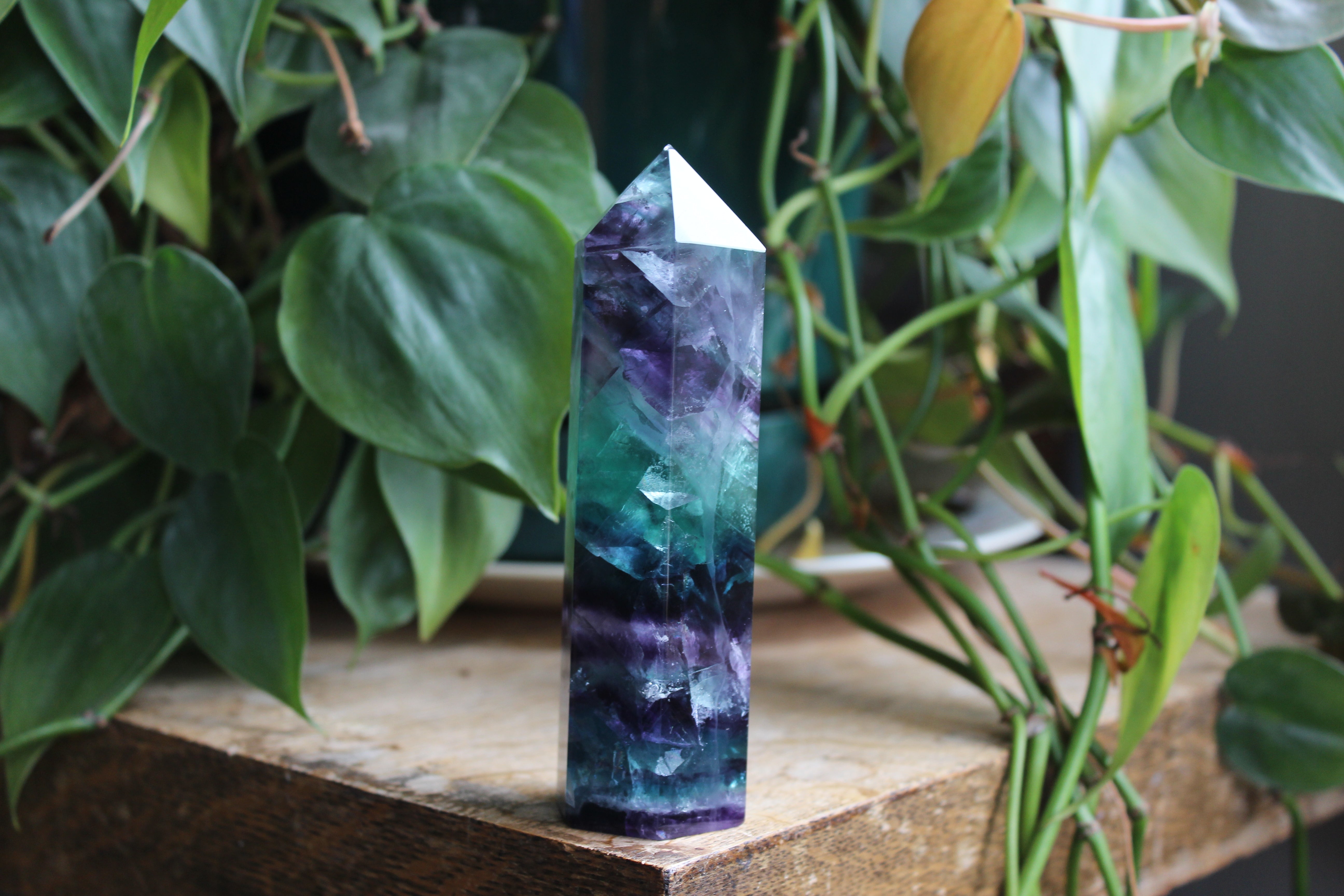 Rainbow fluorite tower 6, new