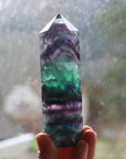 Rainbow fluorite tower 6, new