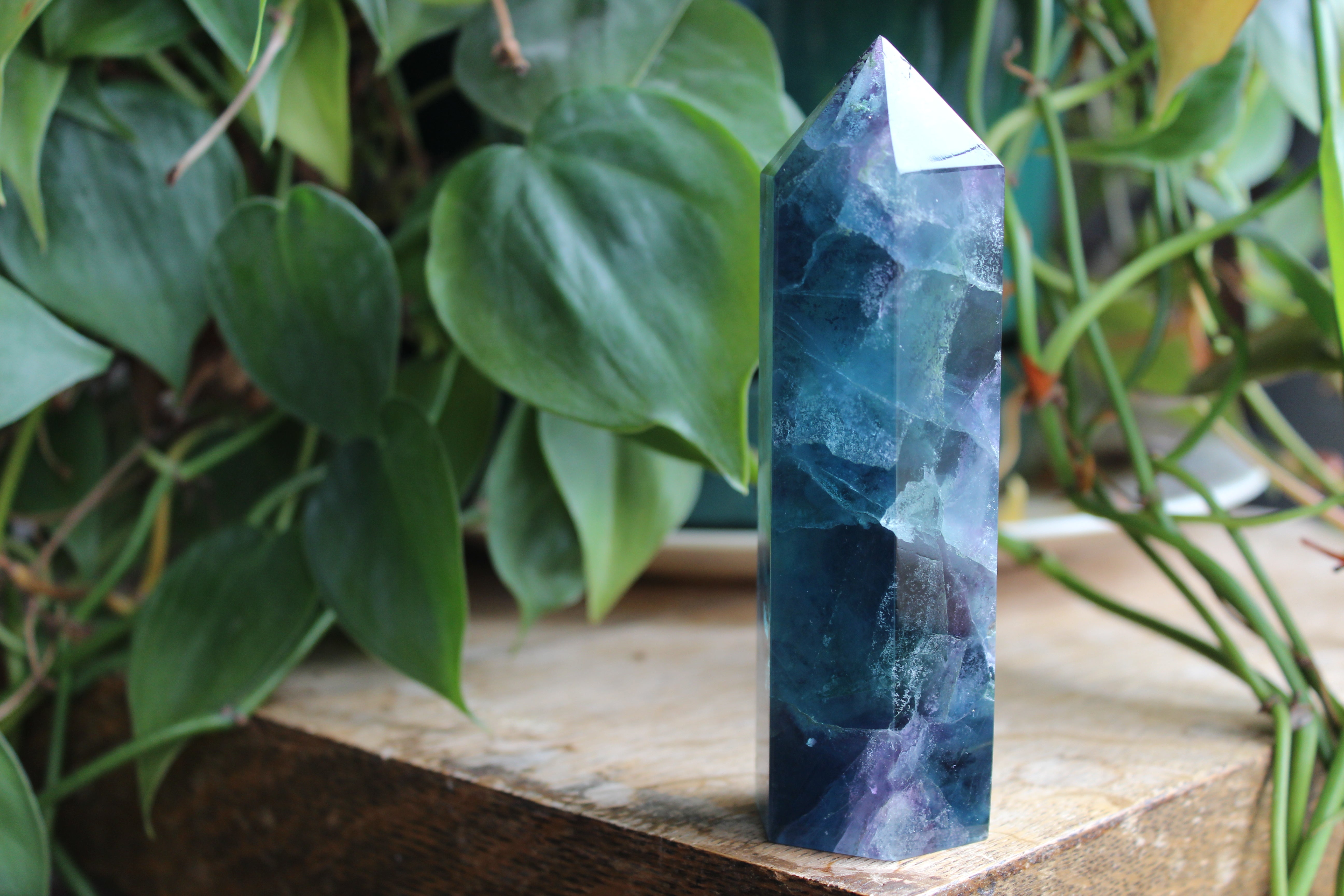 Rainbow fluorite tower 7, new