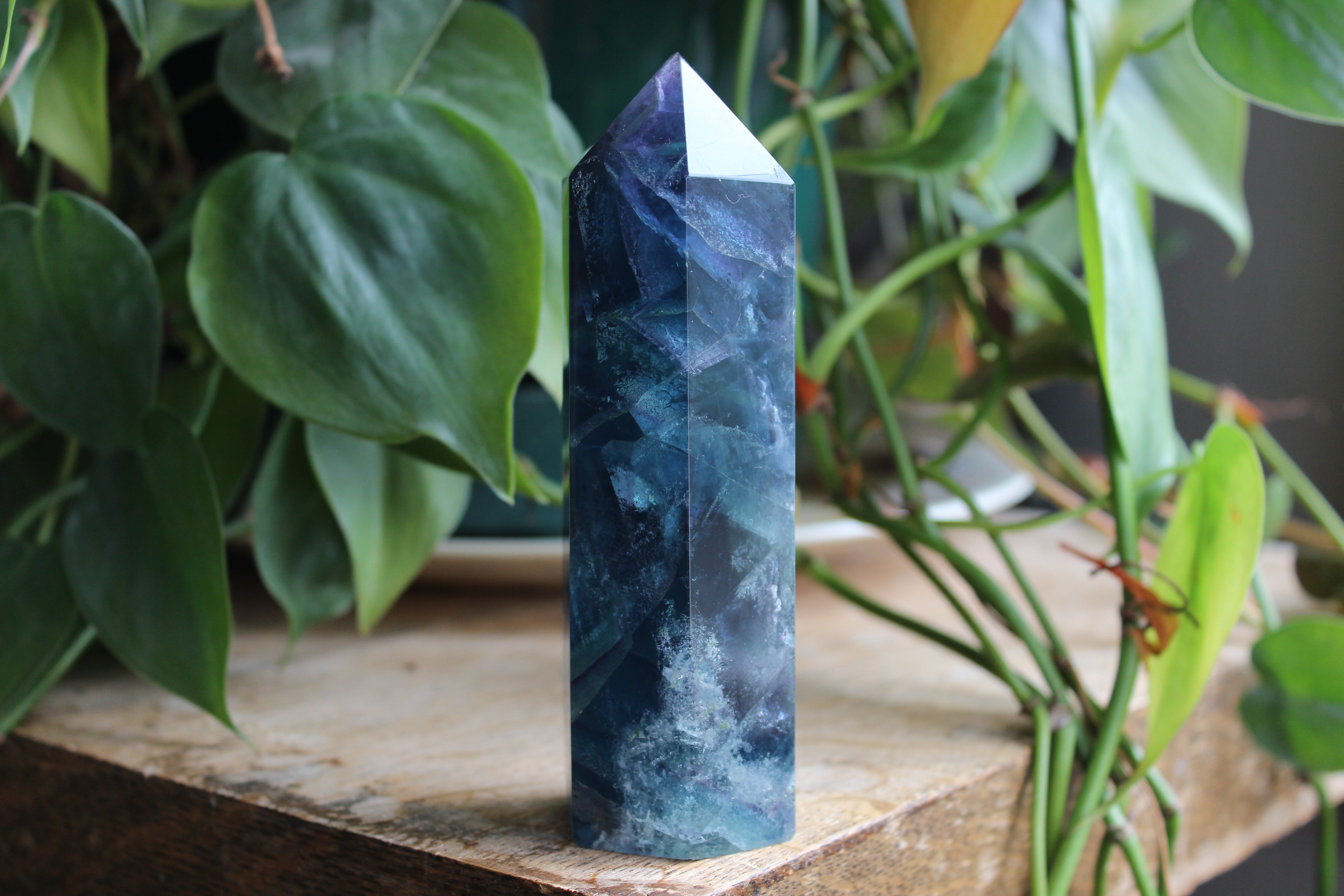 Rainbow fluorite tower 7, new