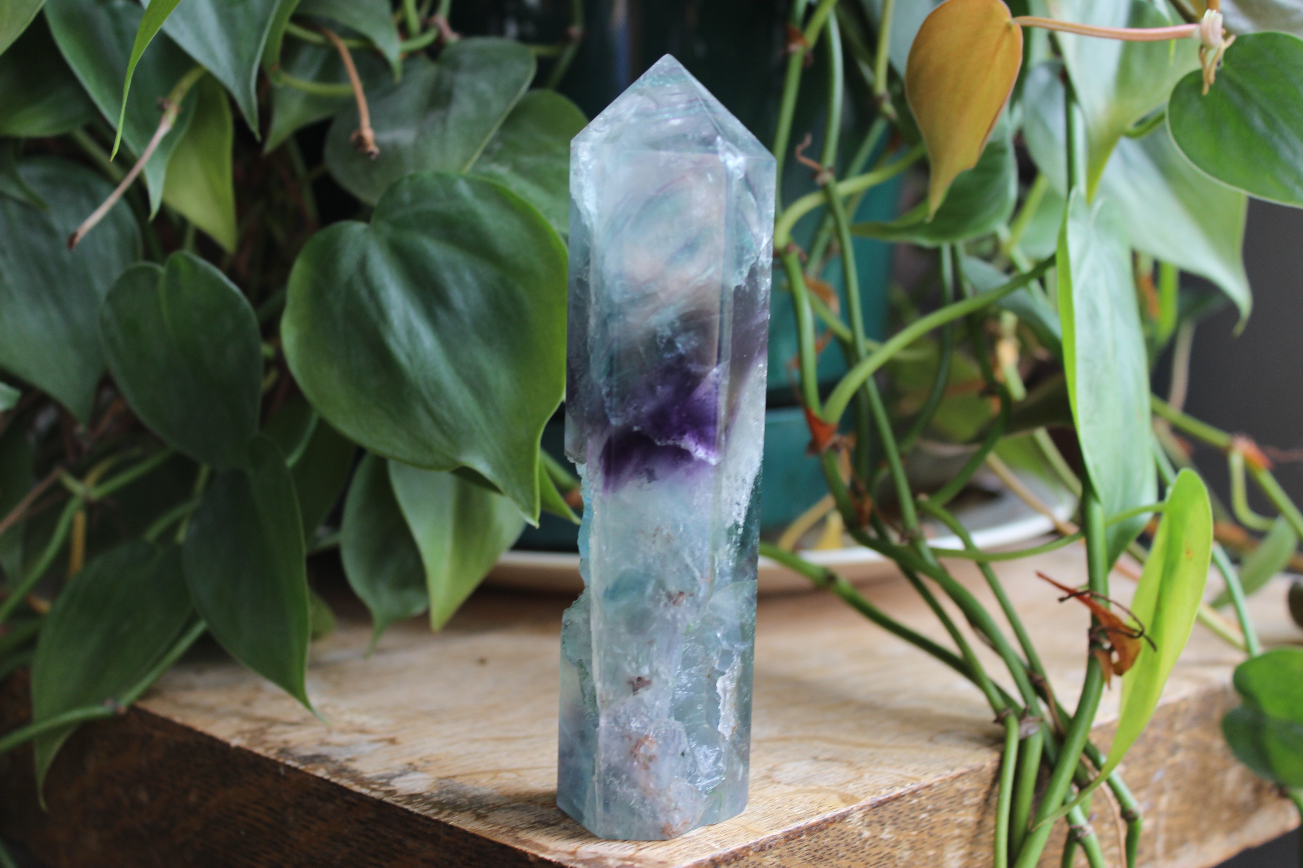 Rainbow fluorite tower 9, new