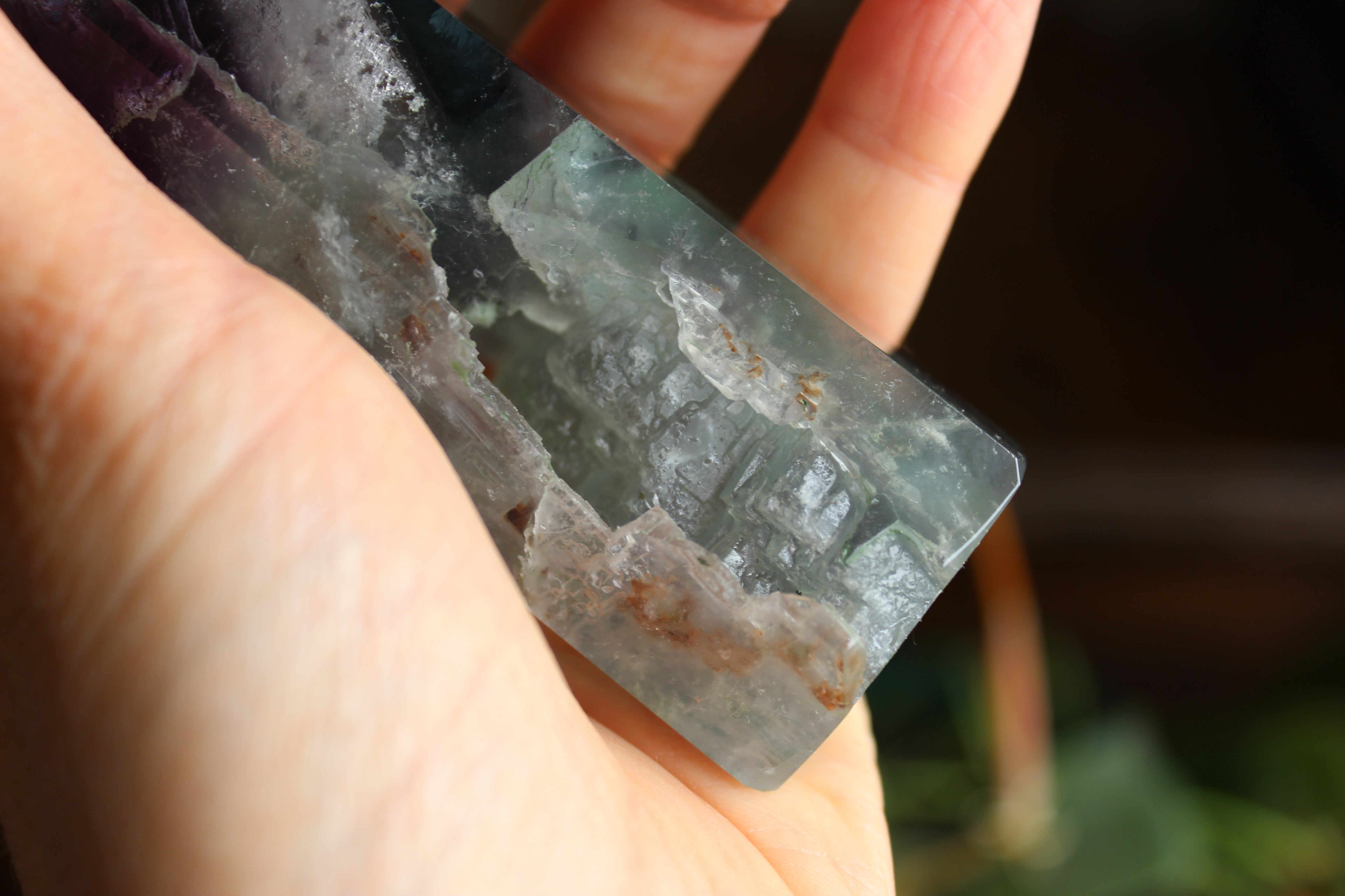 Rainbow fluorite tower 9, new
