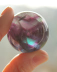 Rainbow fluorite sphere 6, new