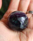 Rainbow fluorite sphere 6, new