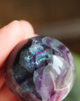 Rainbow fluorite sphere 6, new