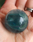 Rainbow fluorite sphere 9, new