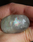 Rainbow fluorite pocket stone 1, new