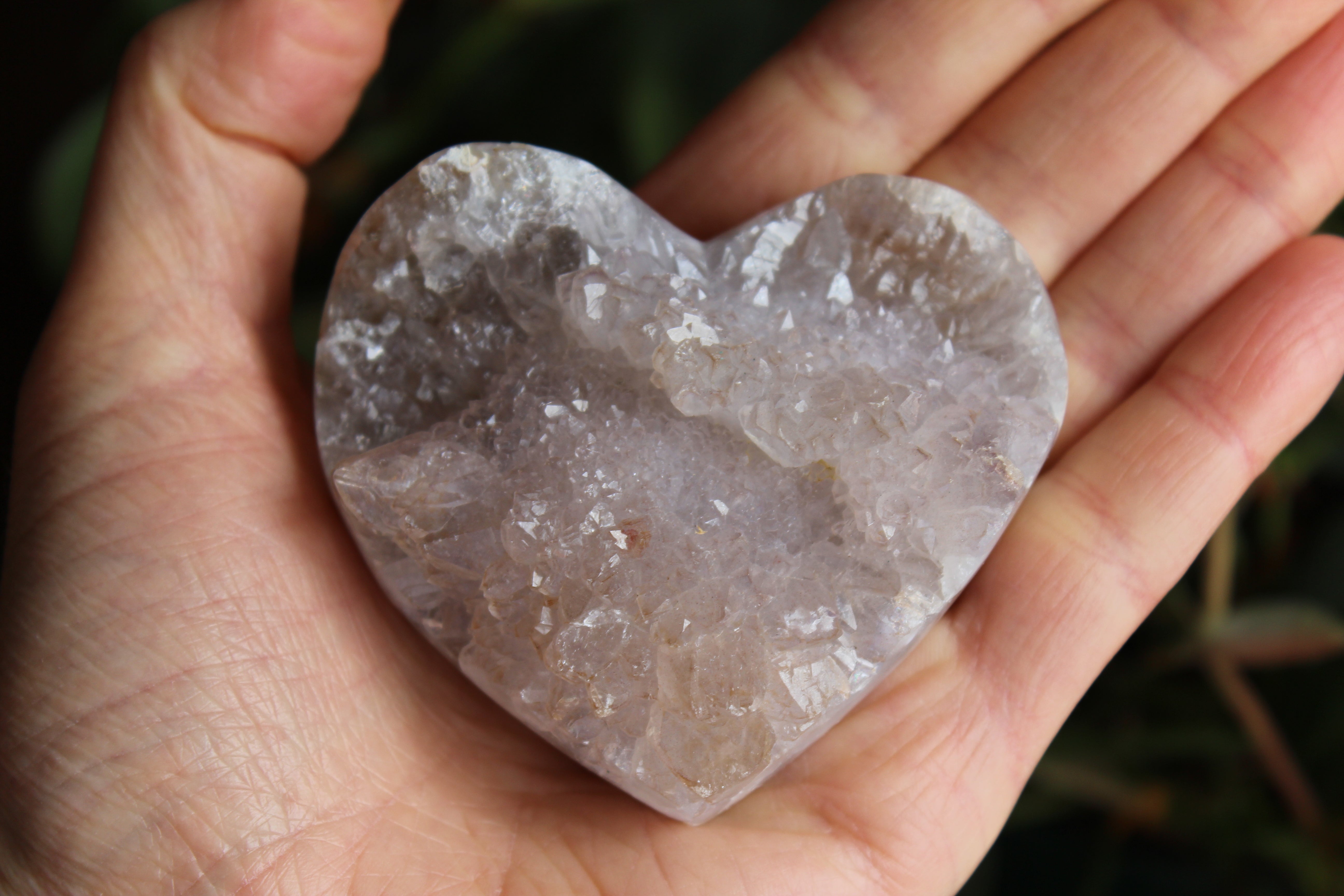 Amethyst flower heart 1, new