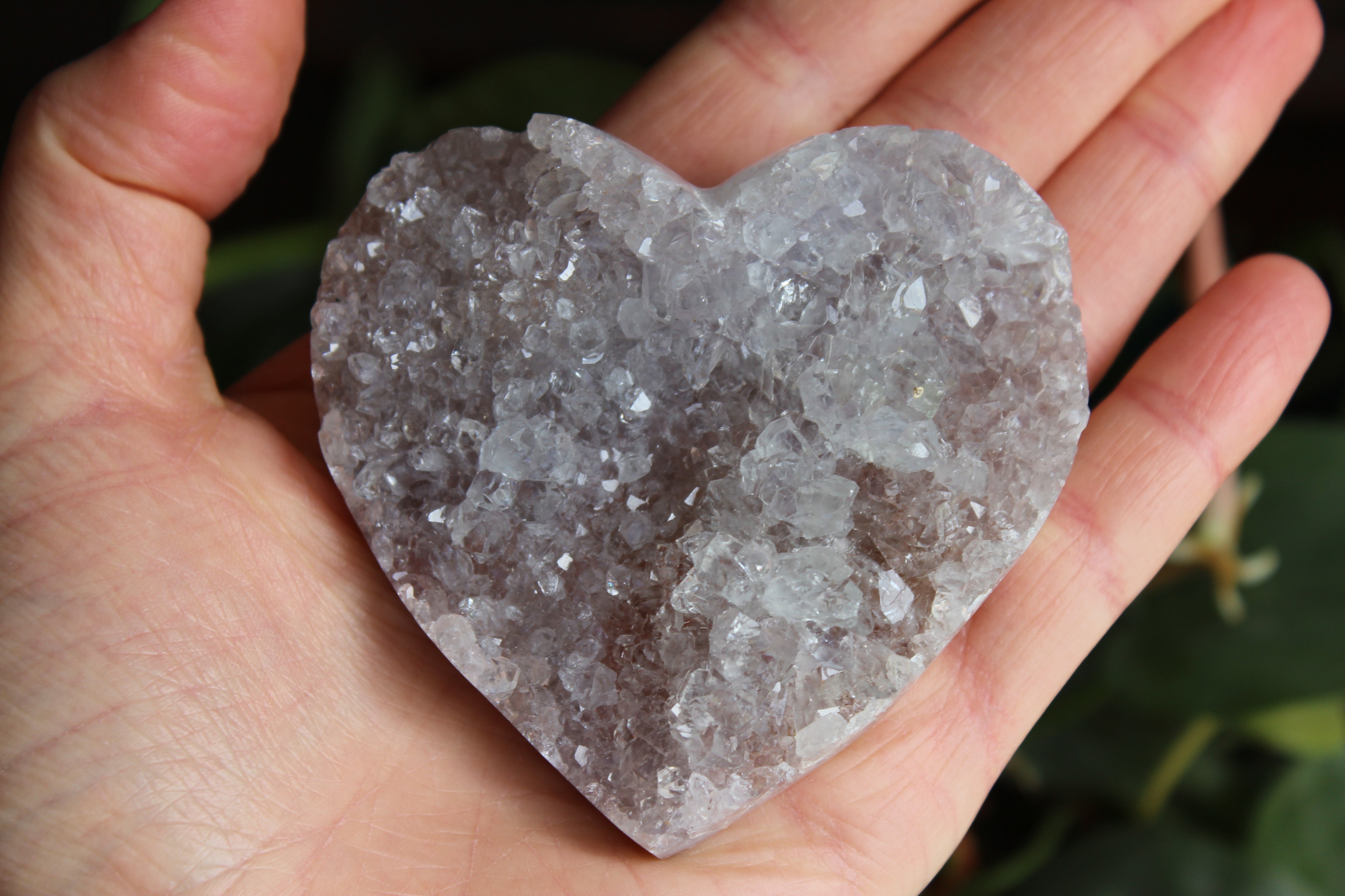 Amethyst flower heart 2, new