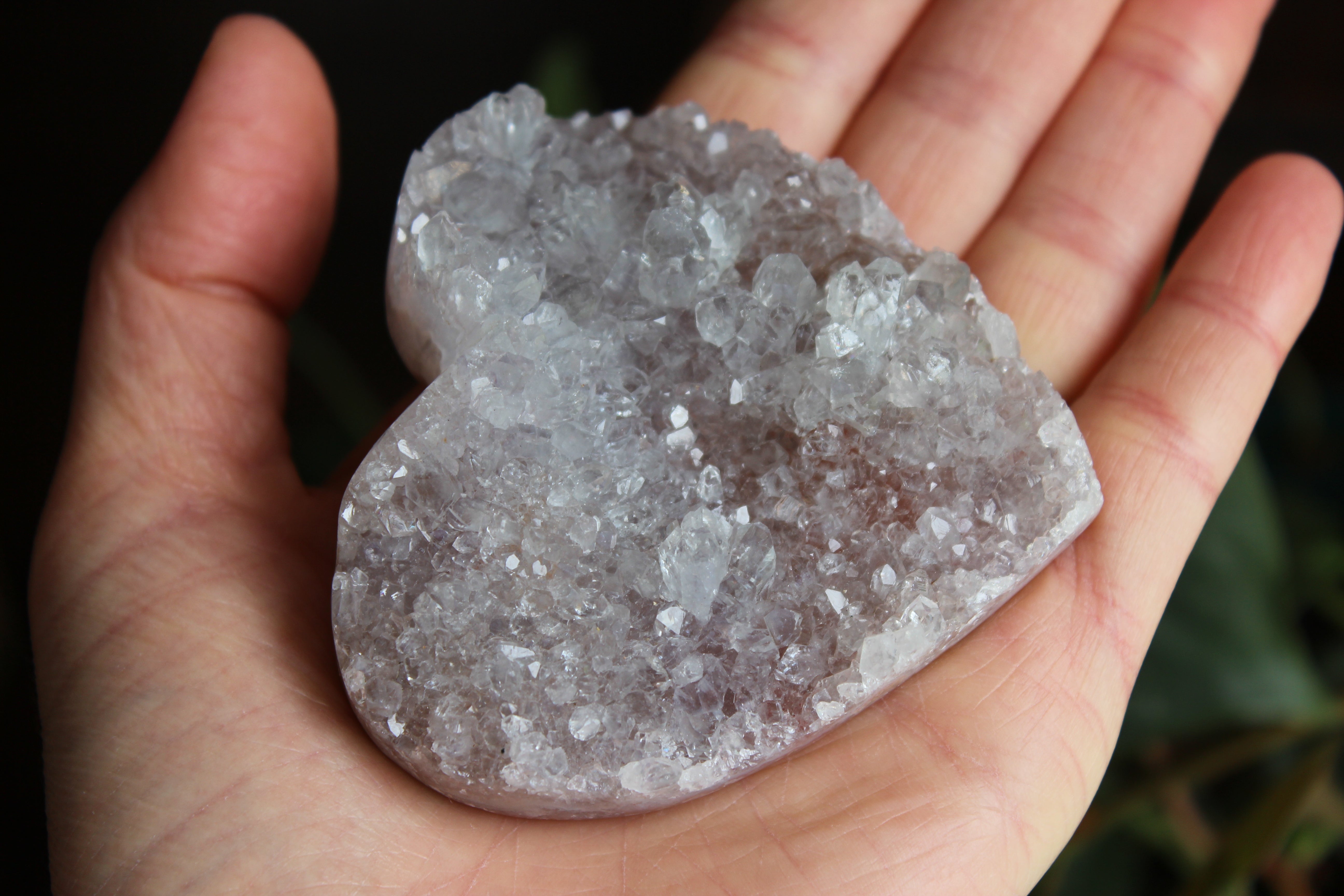 Amethyst flower heart 2, new