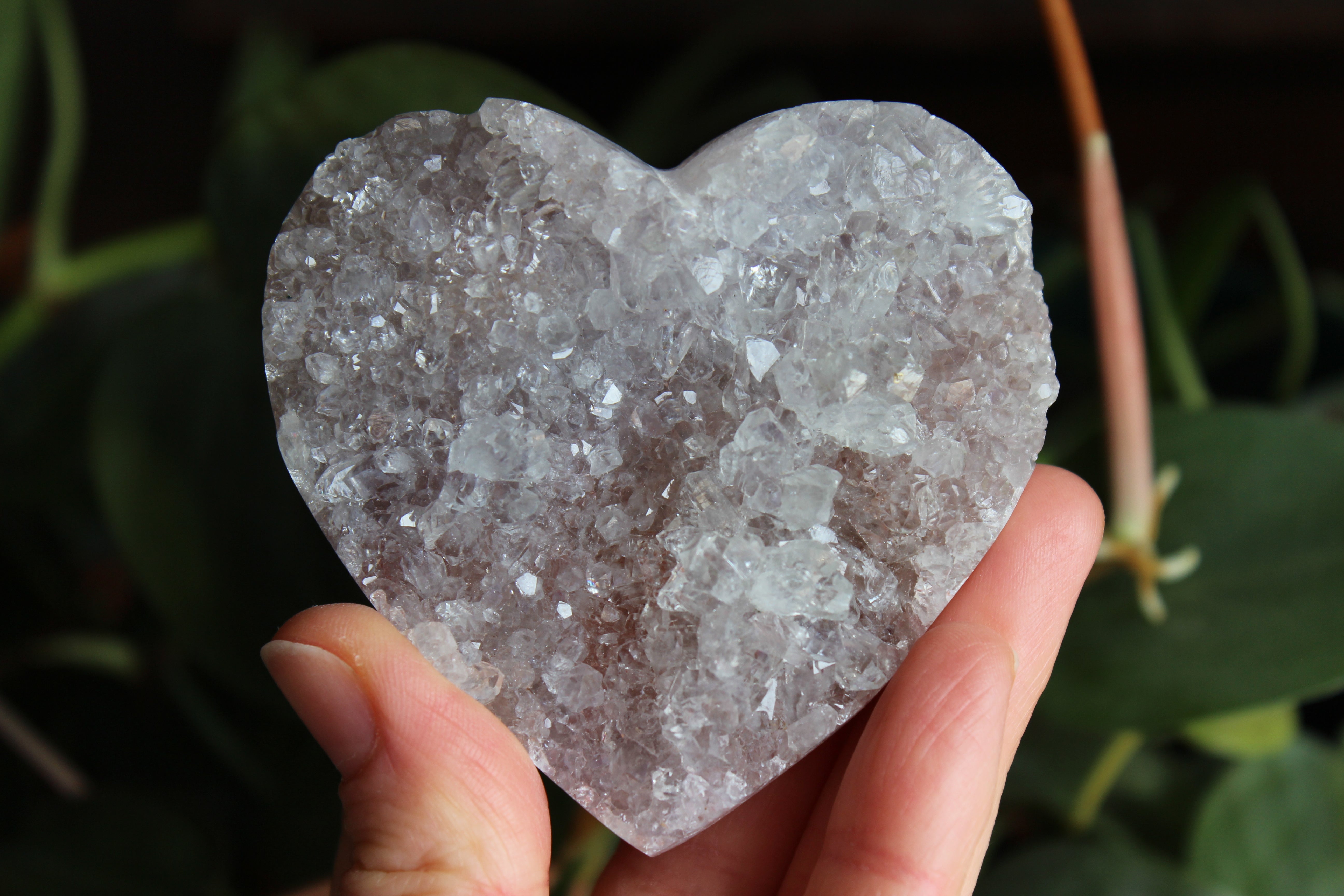 Amethyst flower heart 2, new