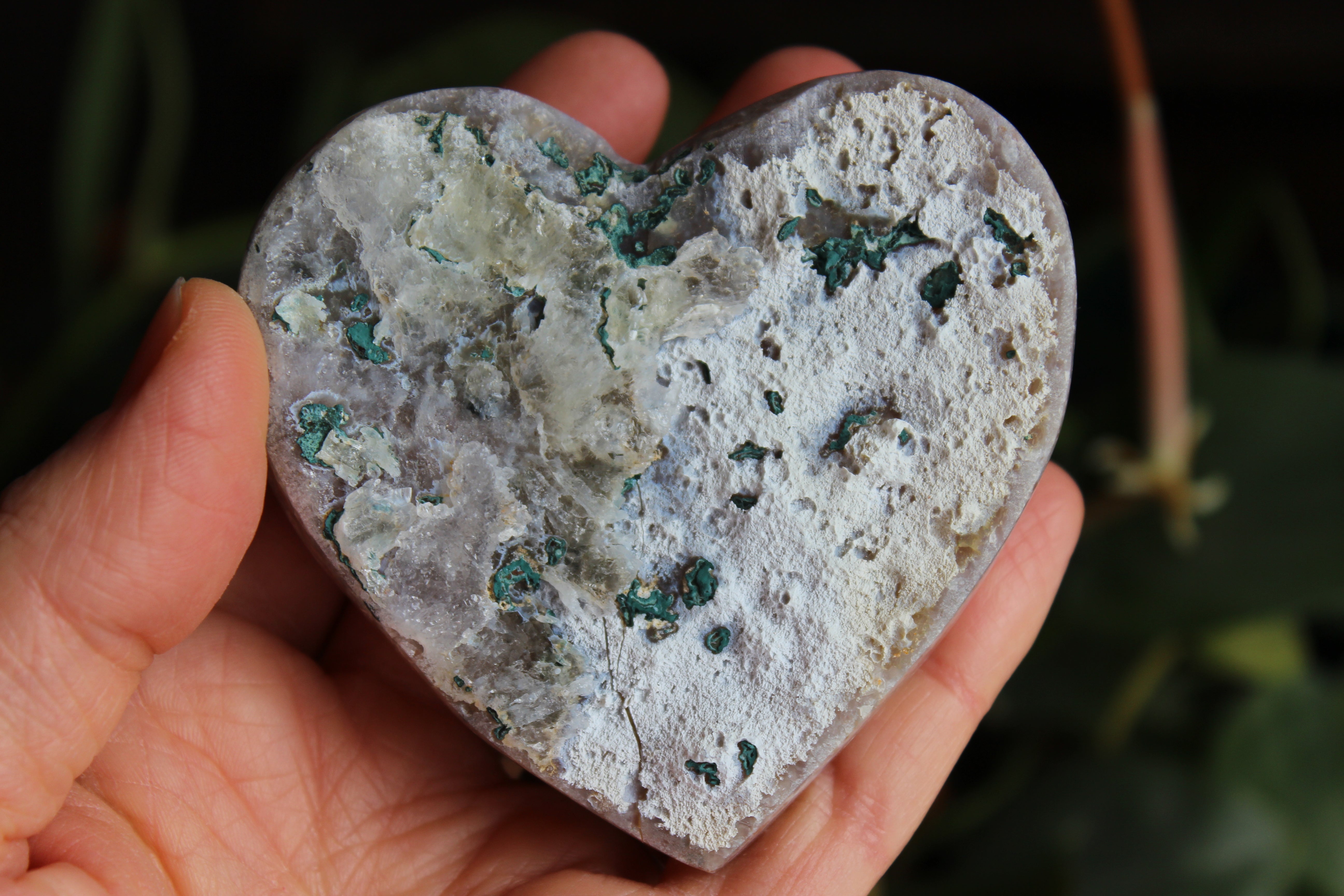 Amethyst flower heart 2, new