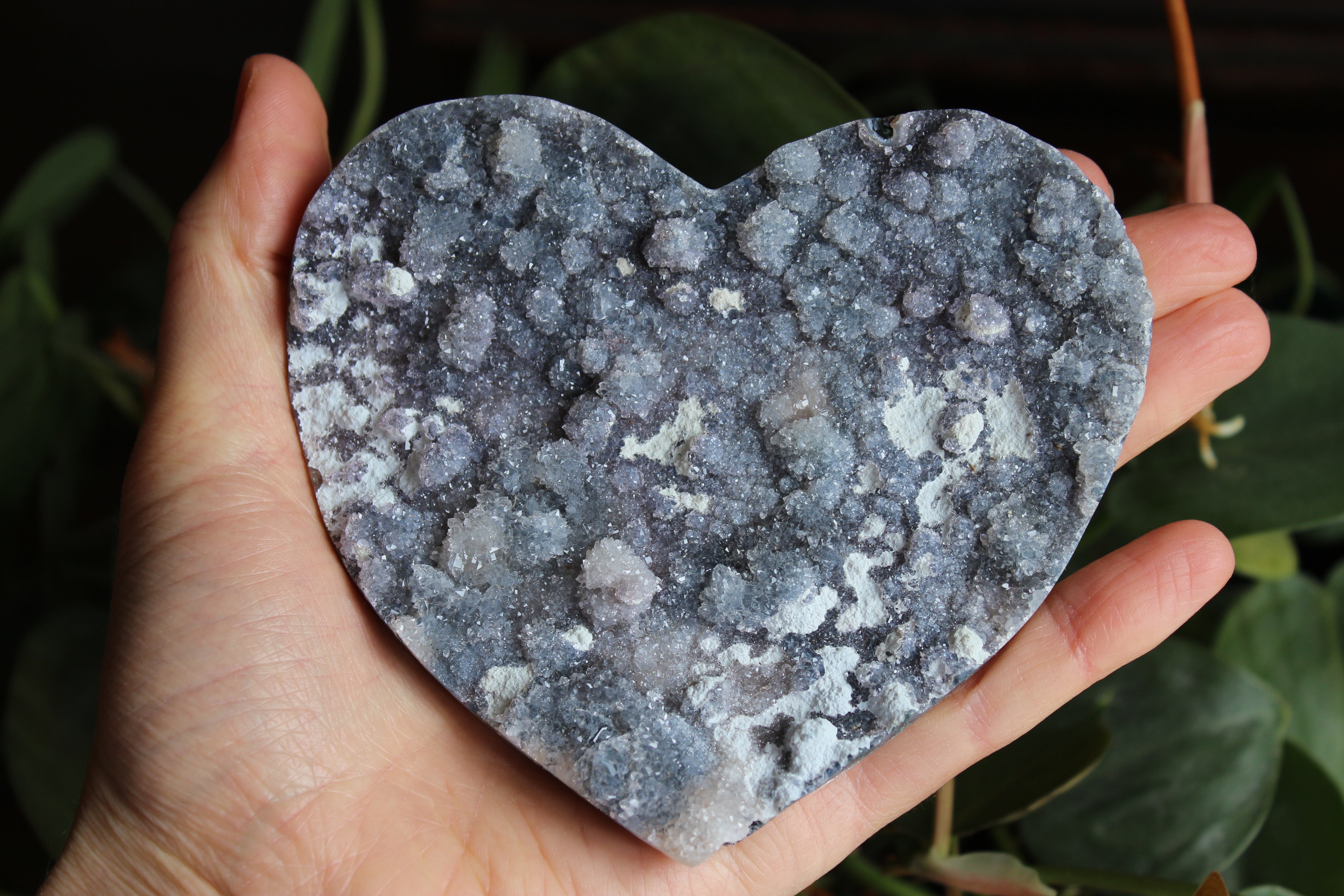 Amethyst flower heart 4, new