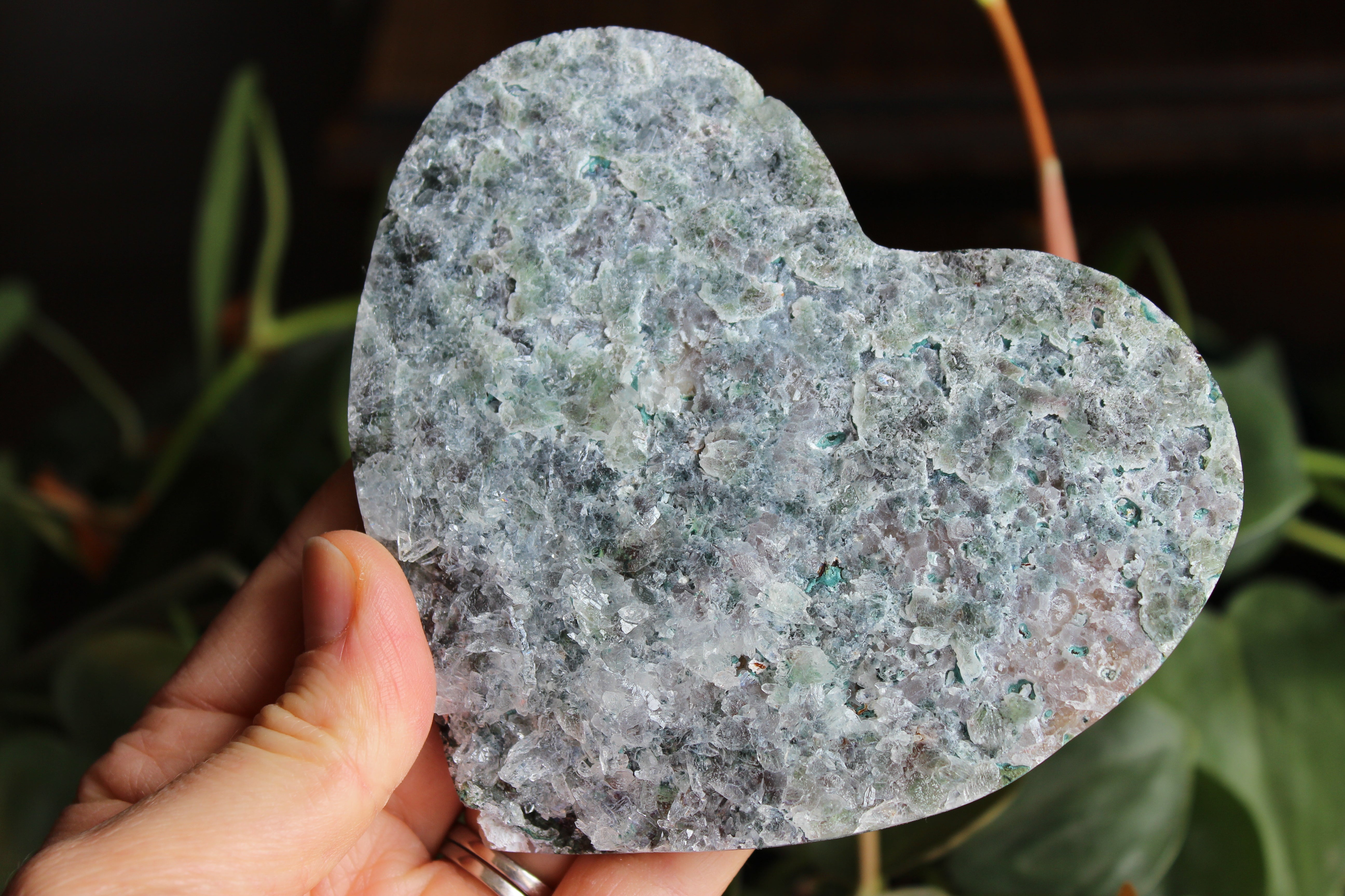 Amethyst flower heart 4, new