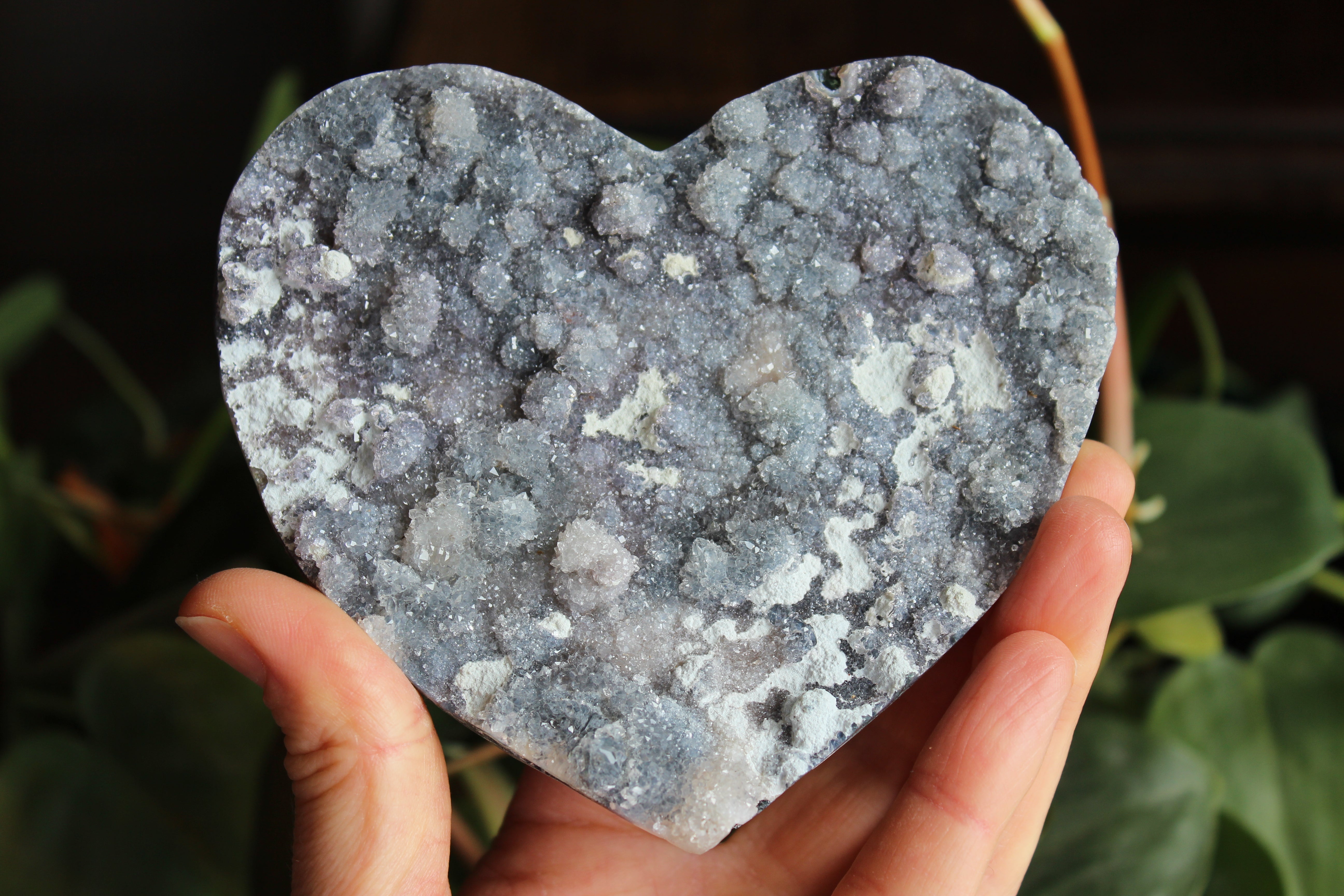 Amethyst flower heart 4, new