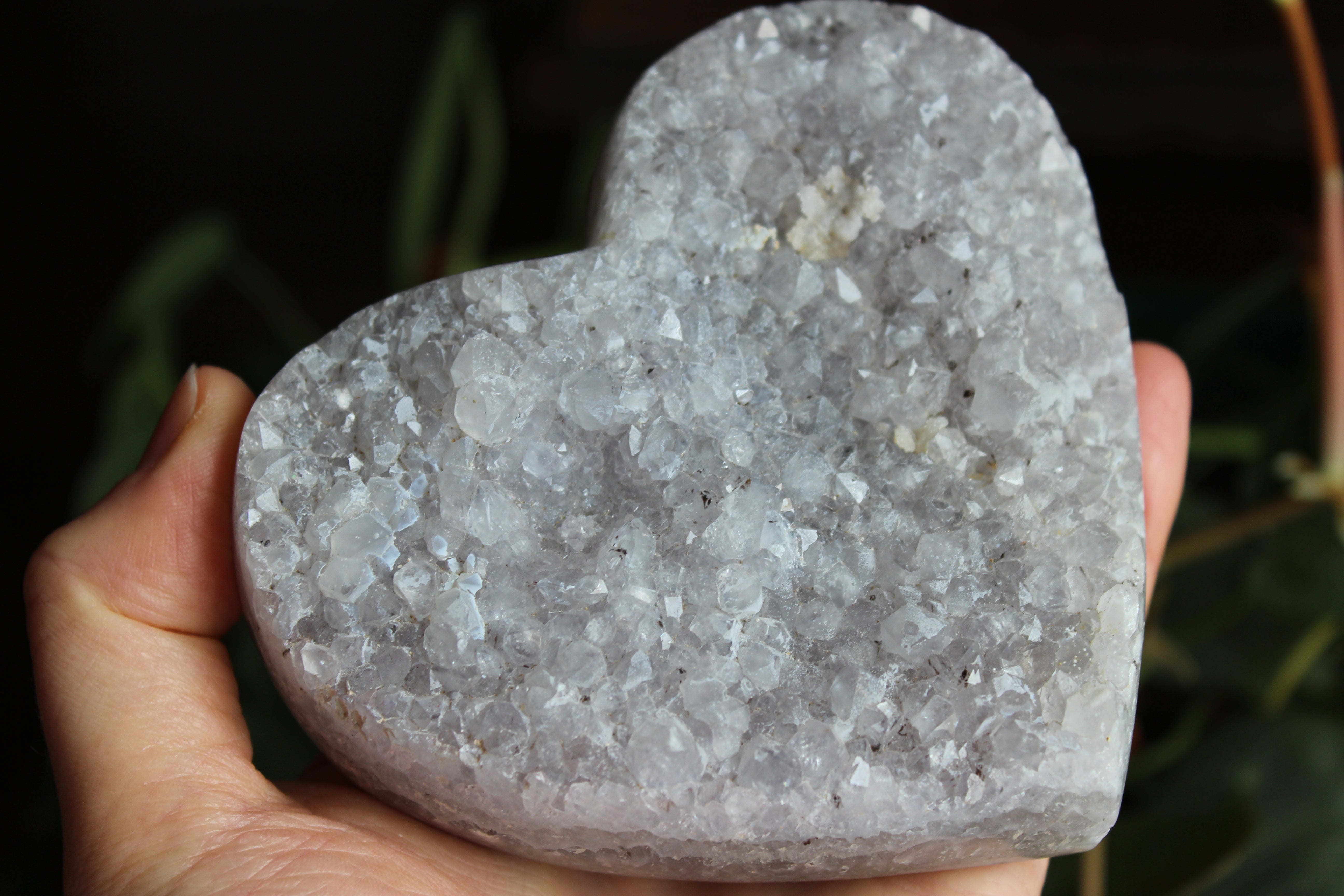 Amethyst flower heart 5, new