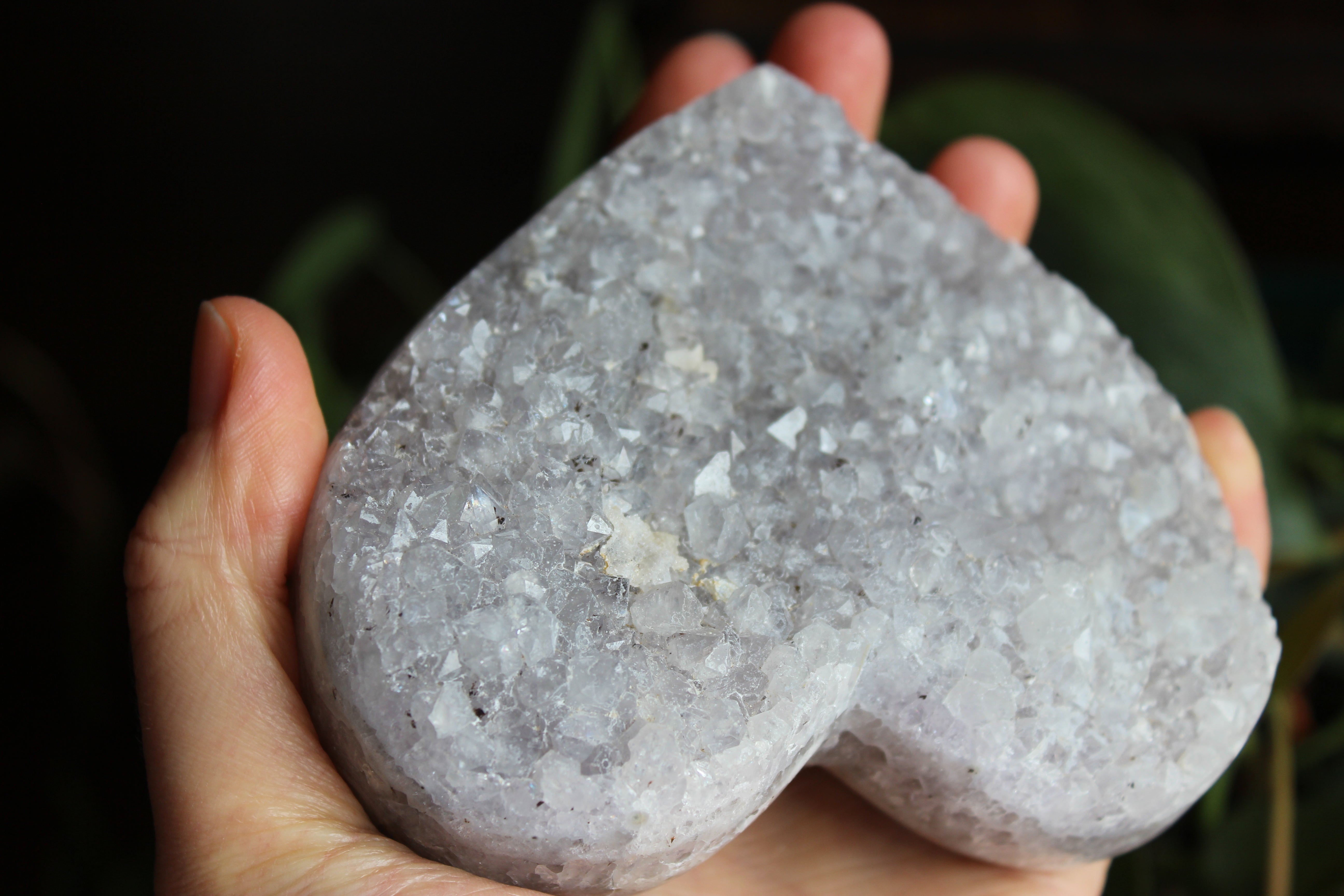 Amethyst flower heart 5, new