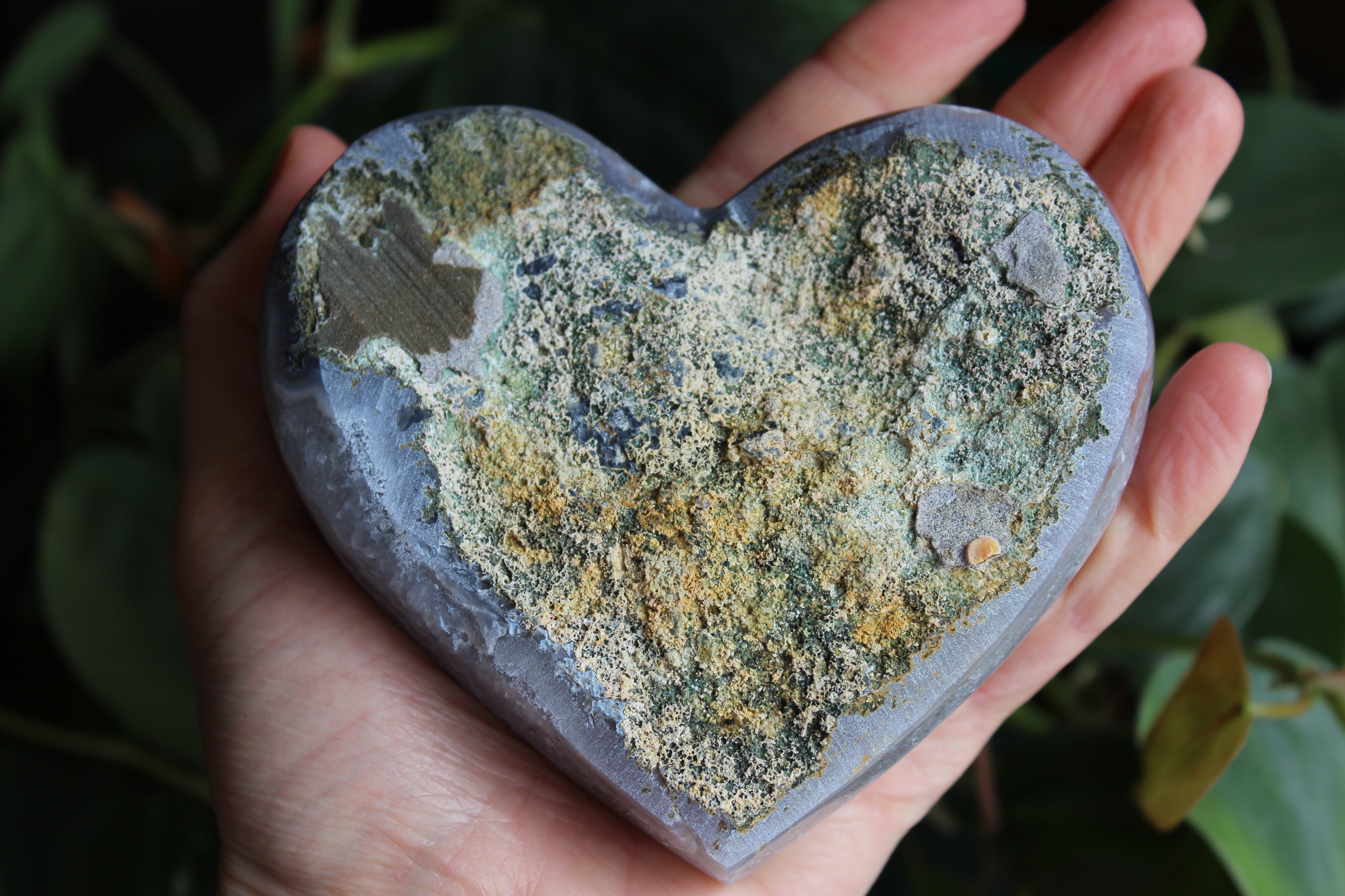 Amethyst flower heart 5, new