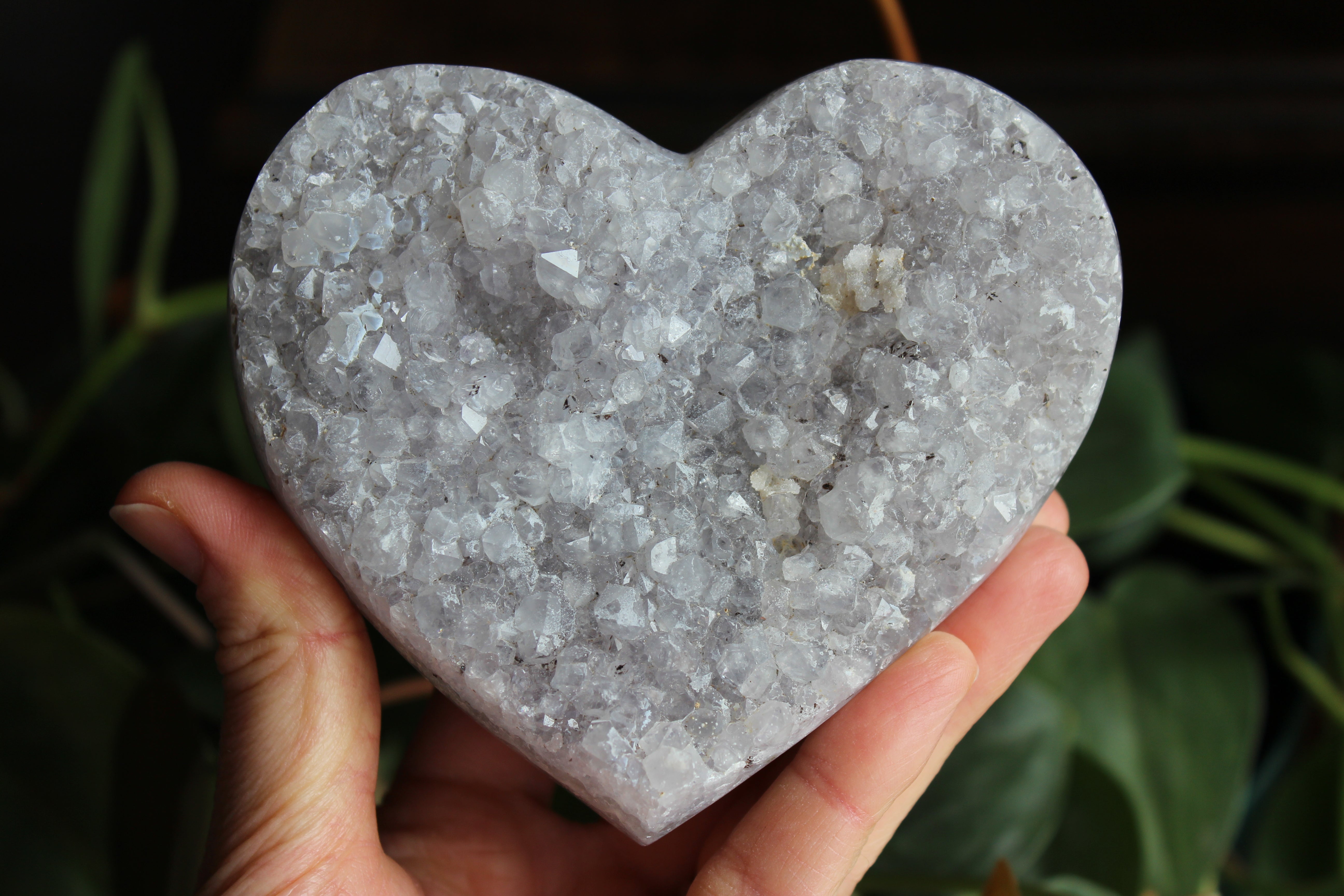 Amethyst flower heart 5, new