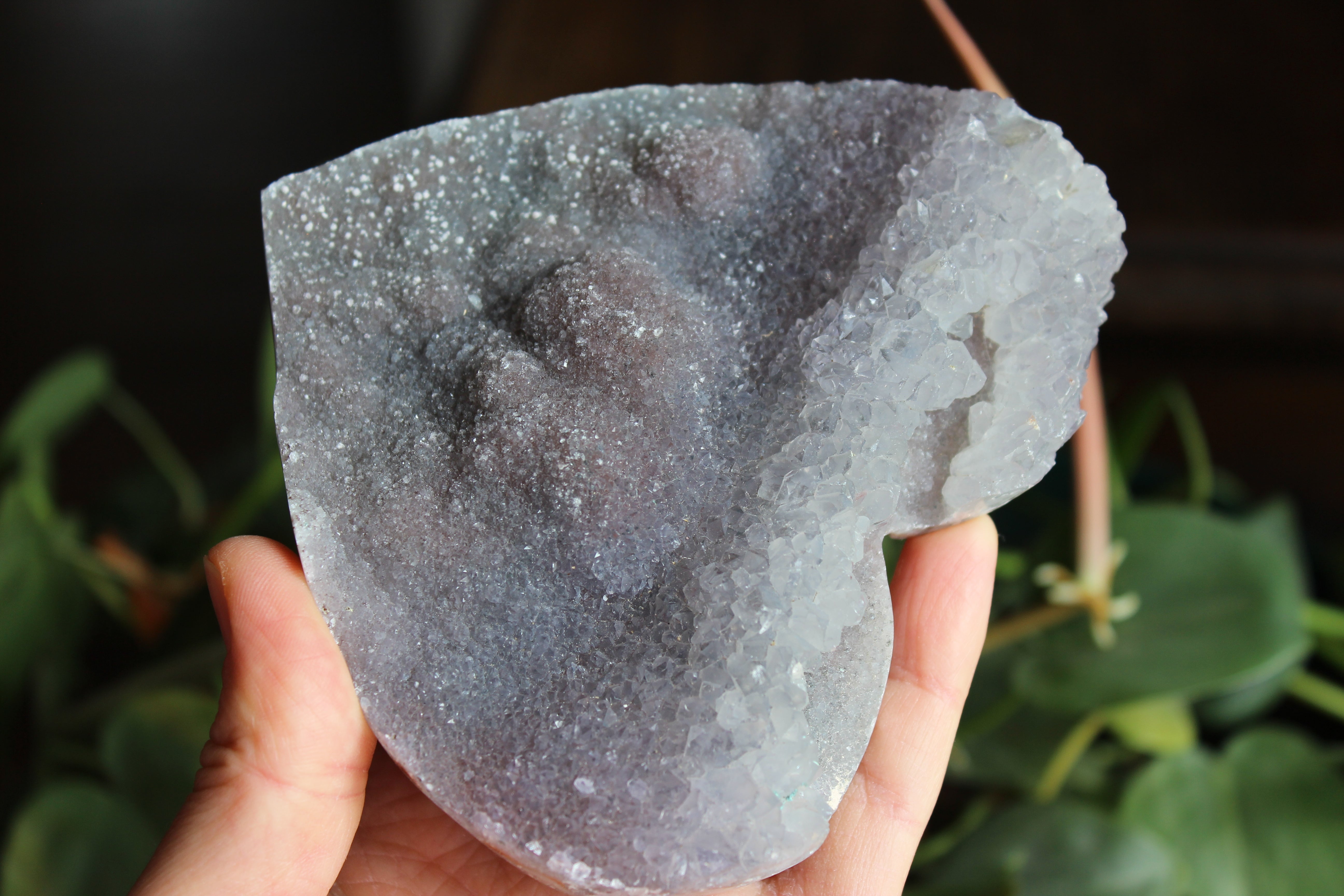 Amethyst flower heart 6, new