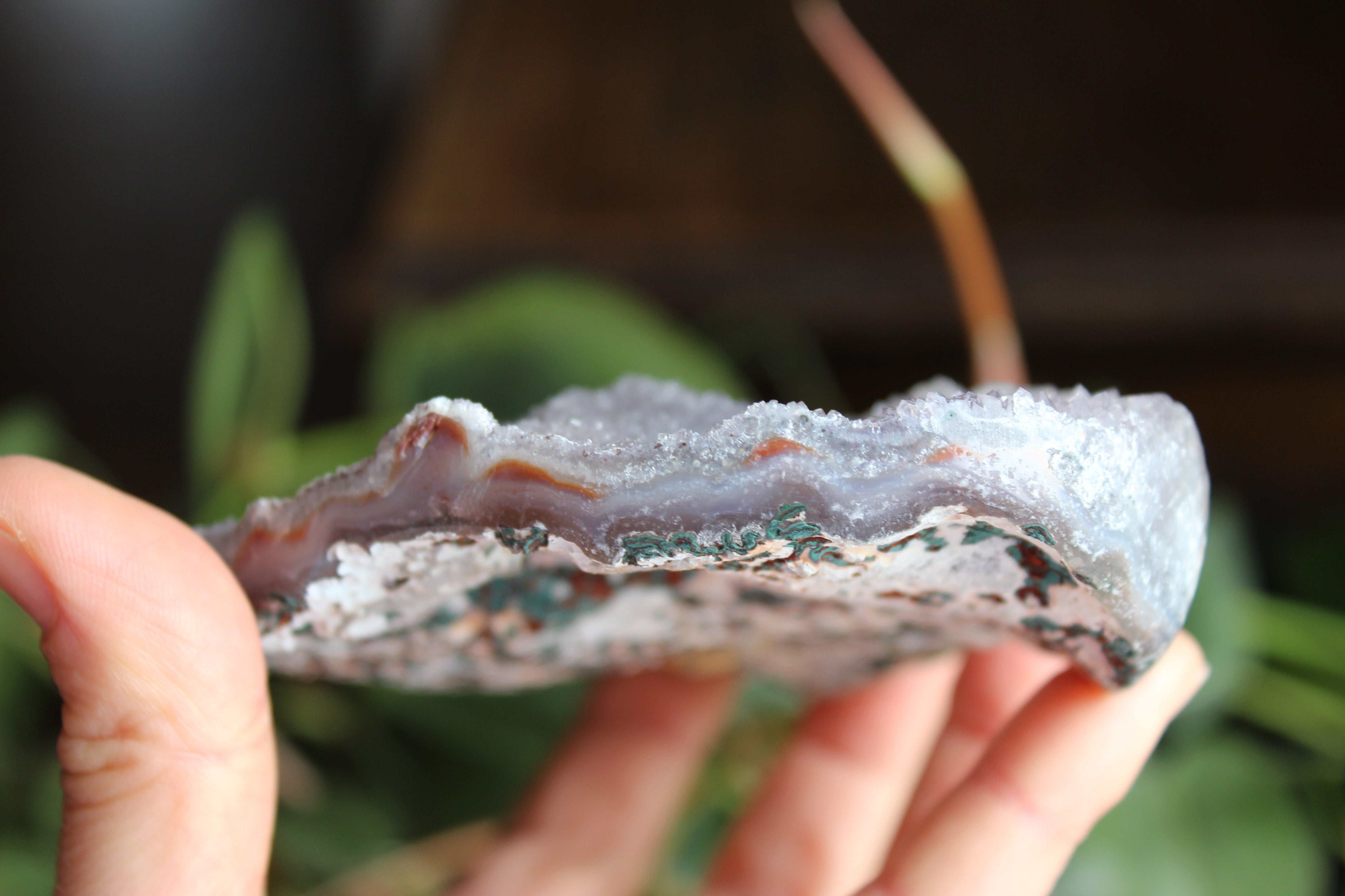 Amethyst flower heart 6, new