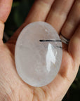 Quartz black tourmaline pocket stone 1, new