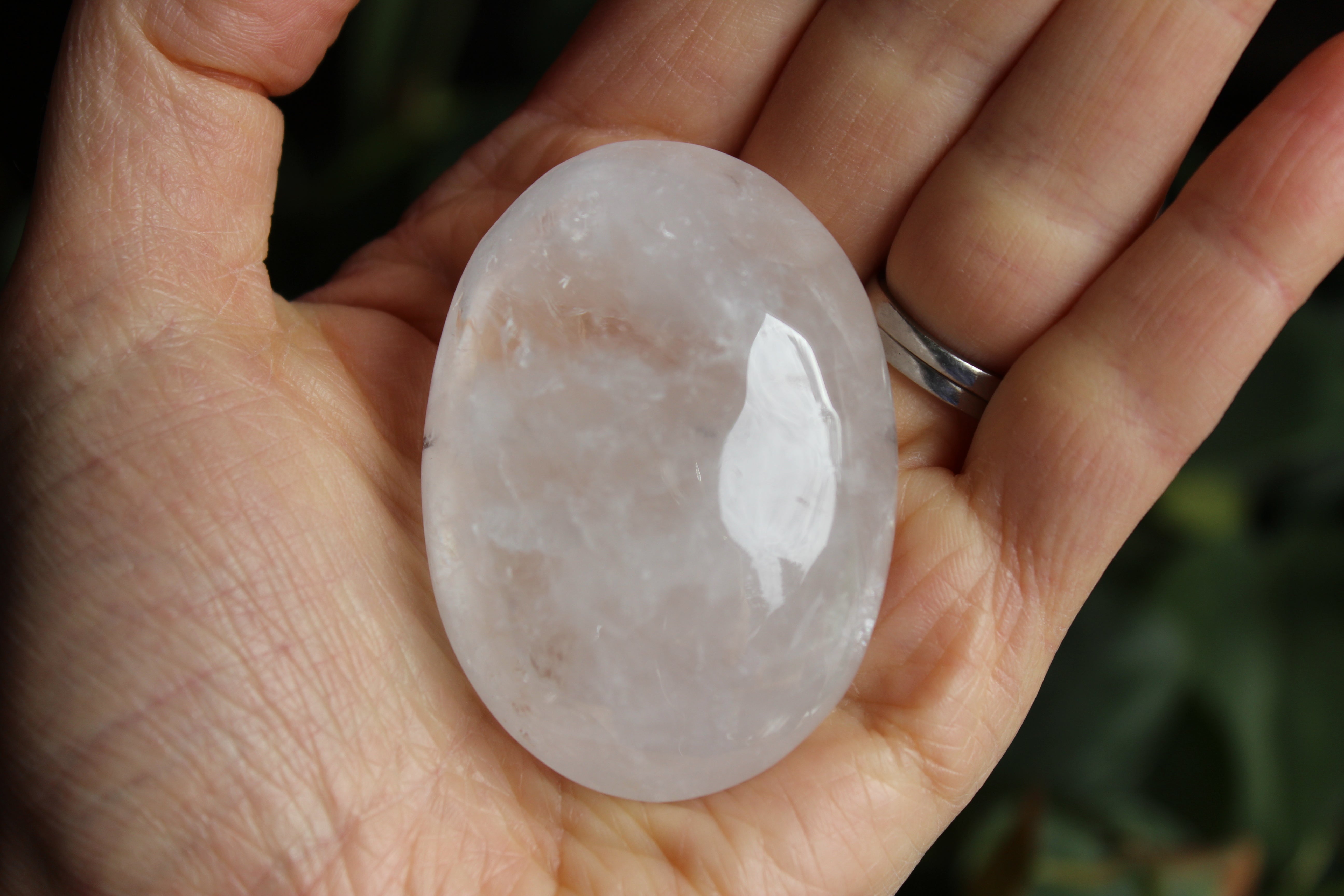 Quartz black tourmaline pocket stone 2, new